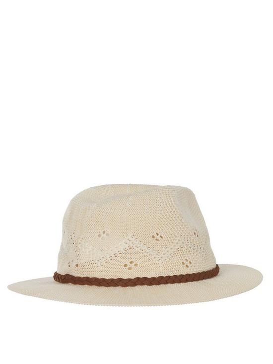back image of barbour-flowerdale-trilby-hat-cream
