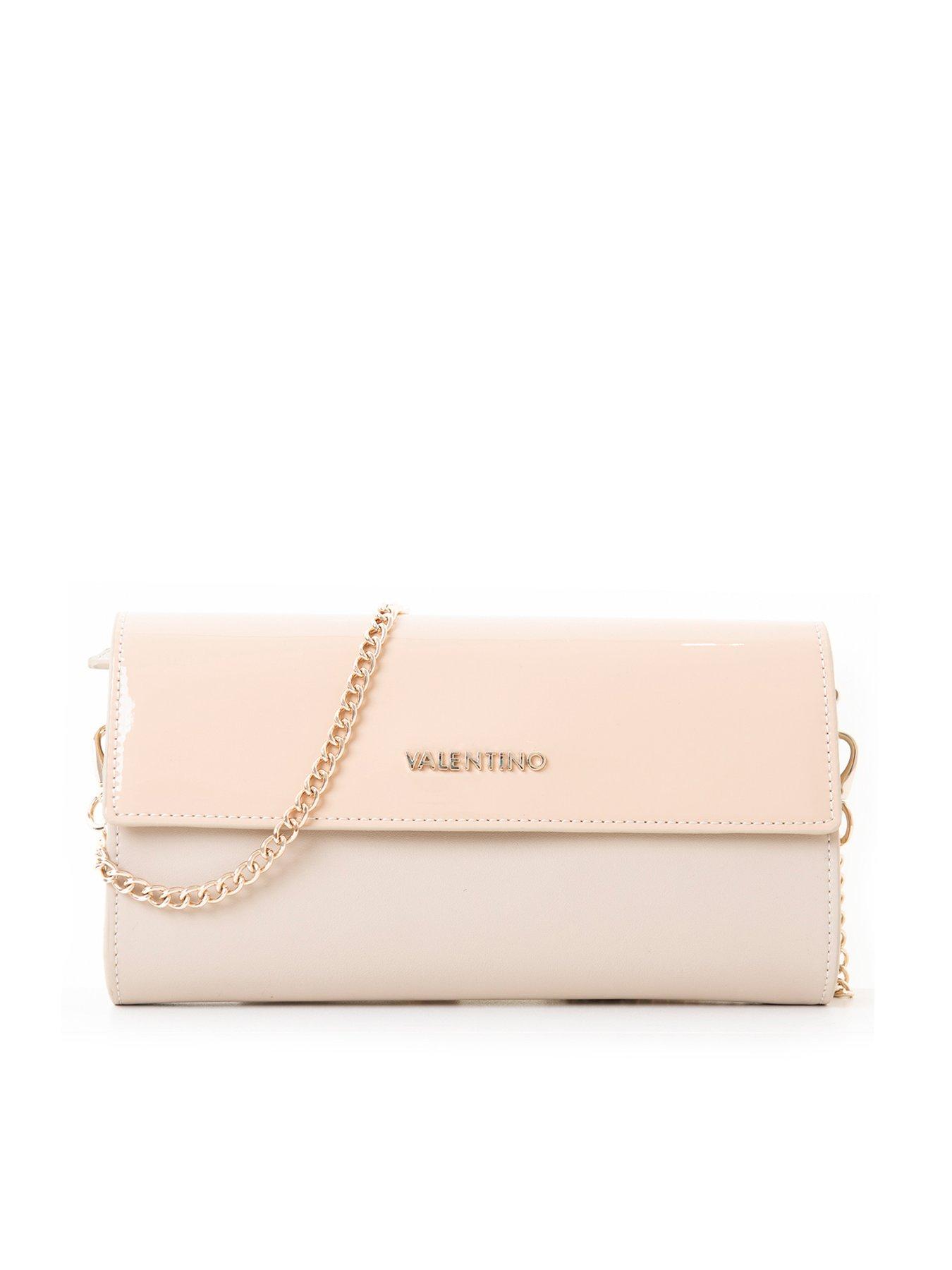 Cream Valentino Bags Re Fold Over Shoulder Bag - Get The Label