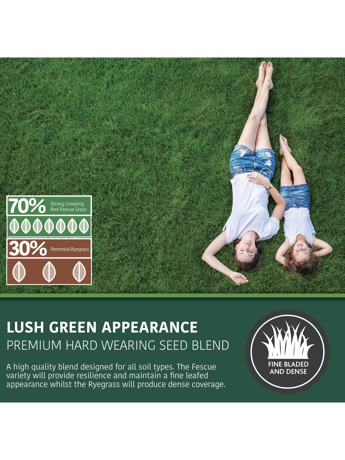 Image 2 of 5 of You Garden Multi Purpose &amp; Hard-Wearing Grass Seed Mix Back Lawn 1kg