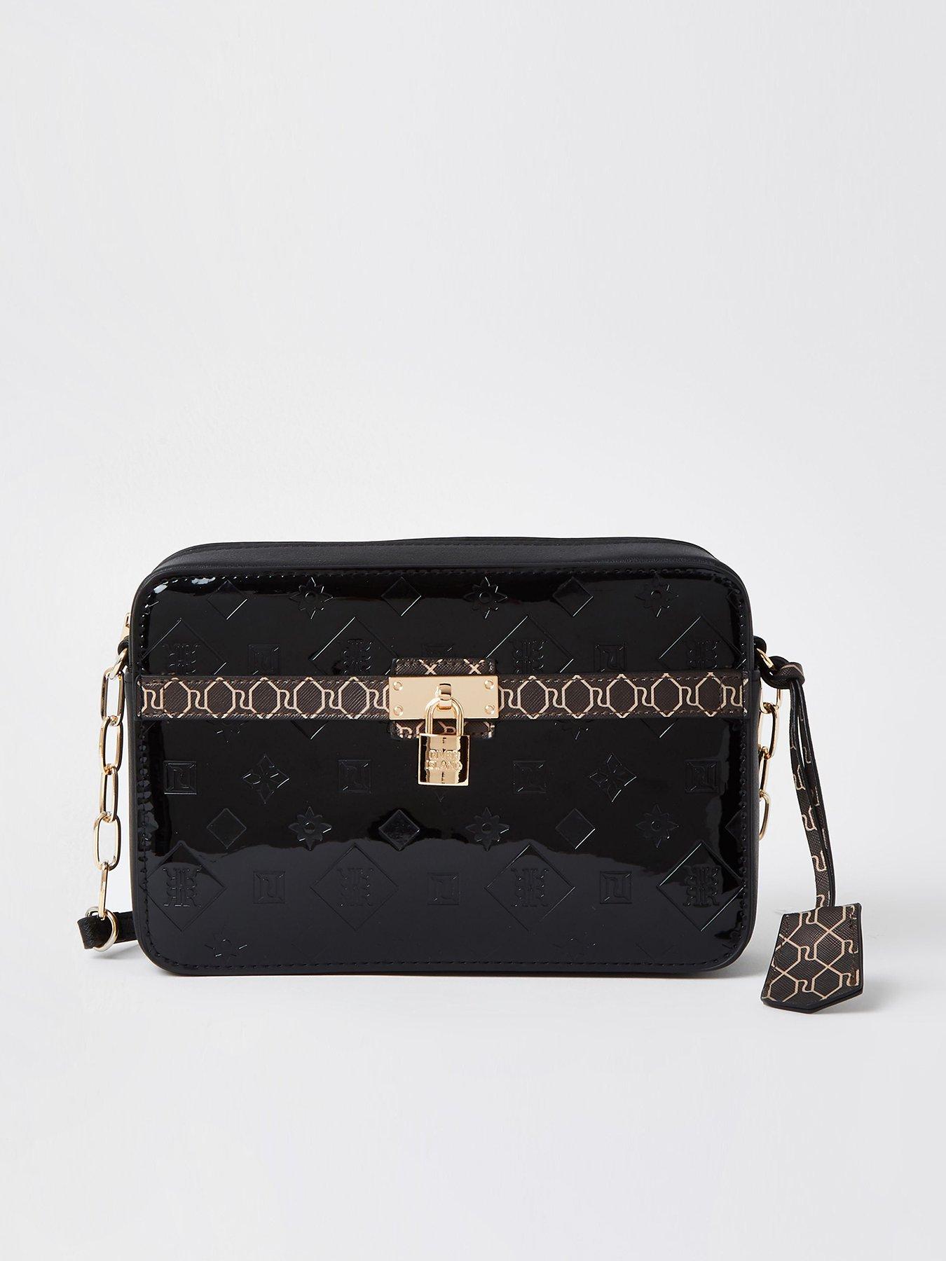 Black patent best sale purses uk