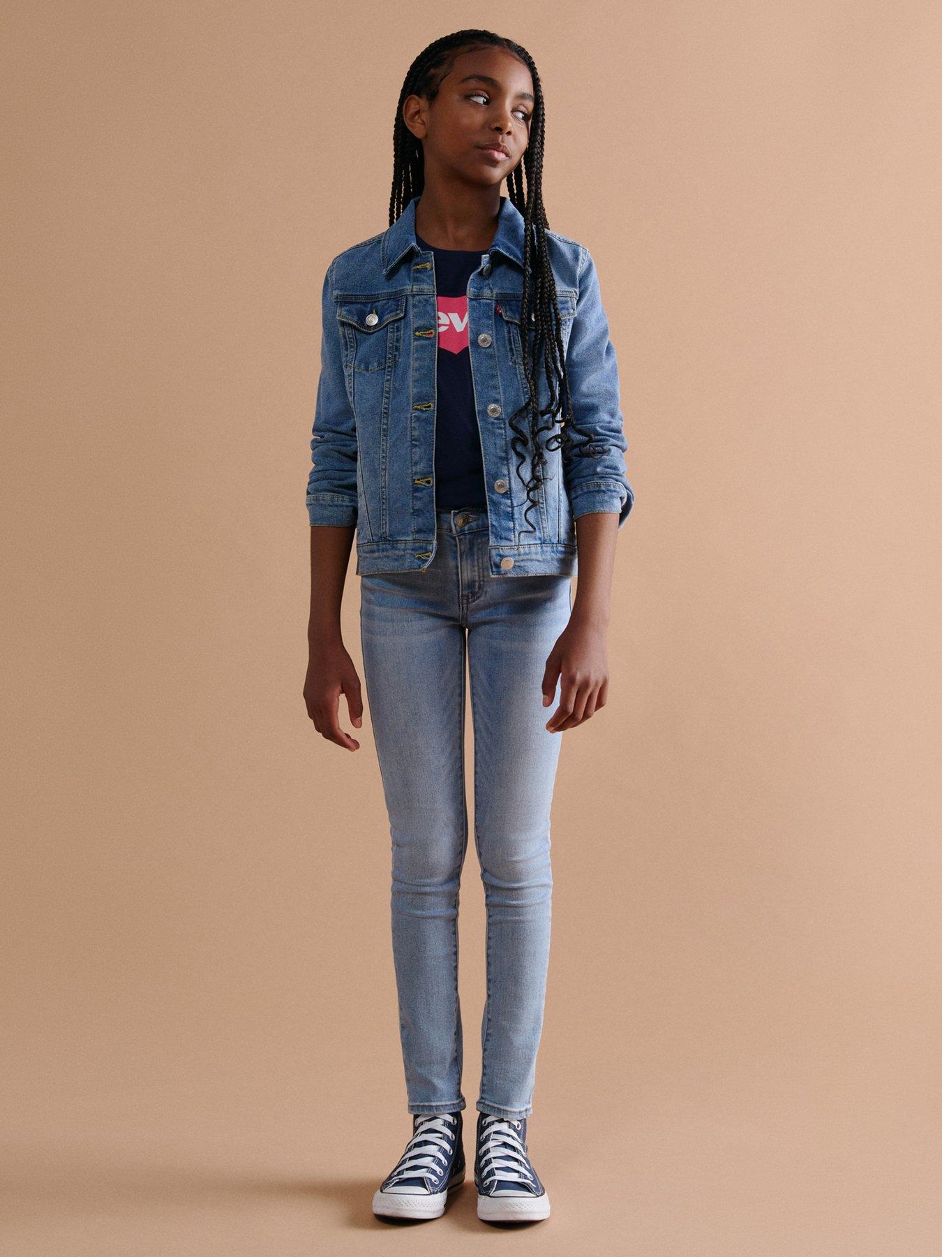 Levi's Girls 710™ Super Skinny Jean, Light Wash, Size Age: 3 Years