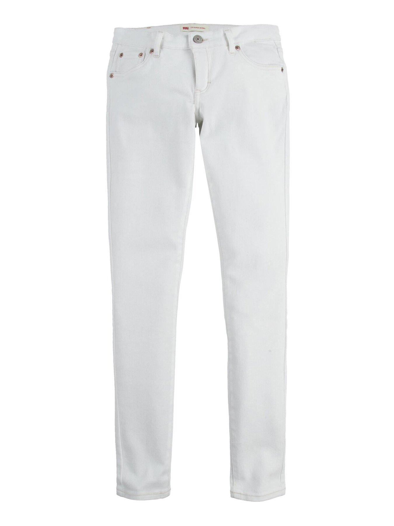 Levi's Girls 710&trade; Super Skinny Fit Eco Jean - White, White, Size Age: 16 Years, Women|age: 16 YEARS