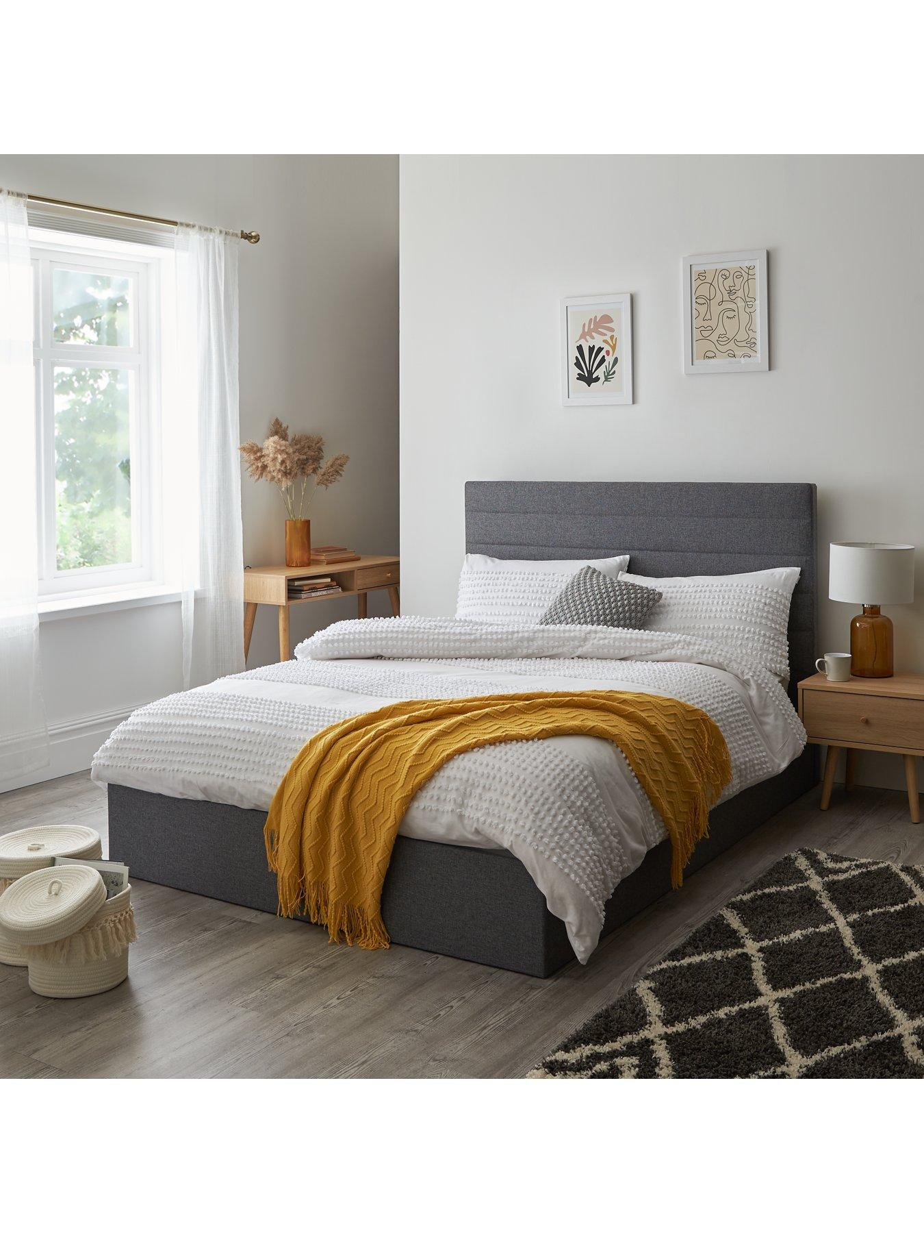 Very Home Lennox Fabric Bed Frame with Mattress Options (Buy and SAVE!)