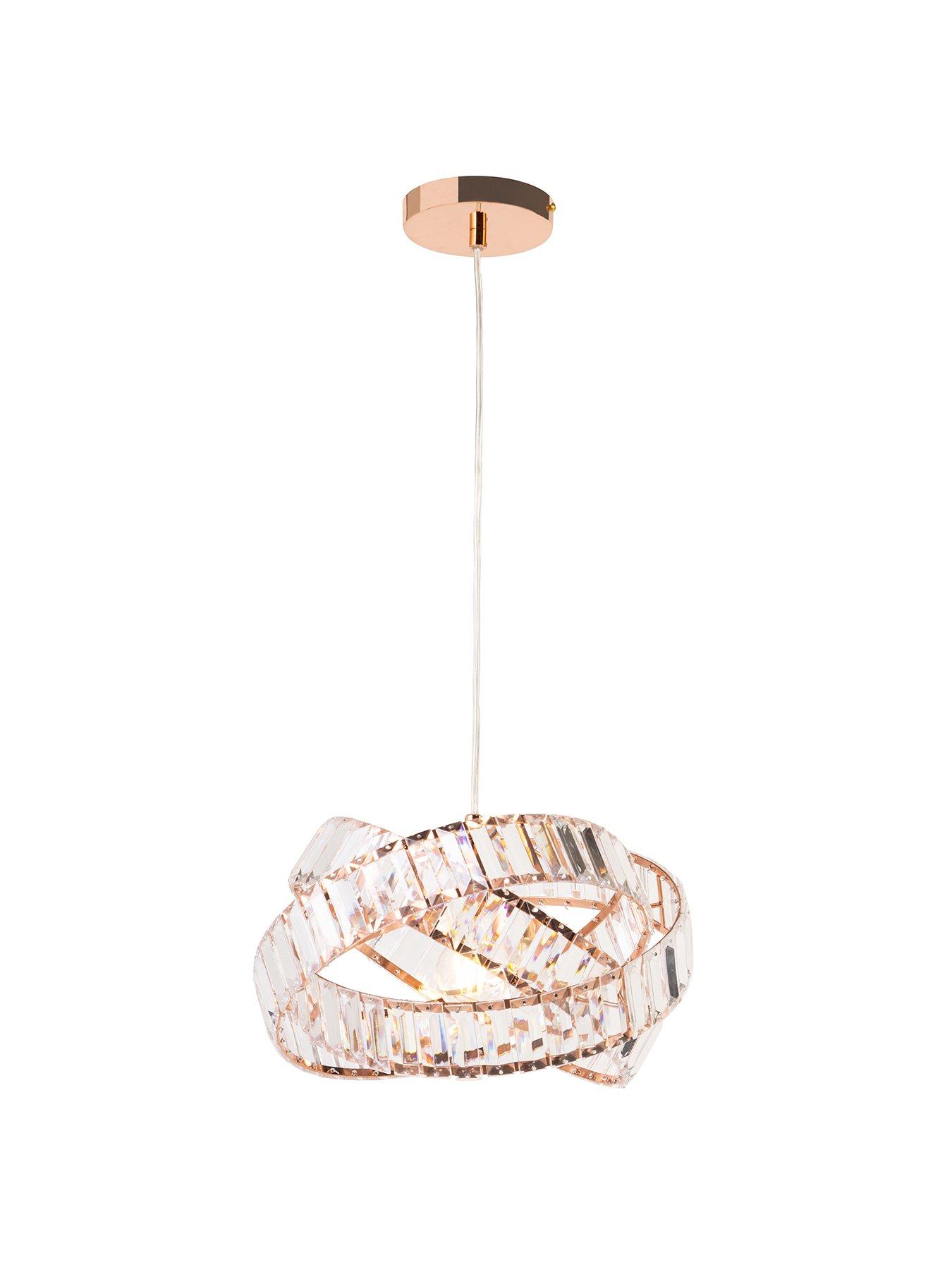 Product photograph of Very Home Chandler Rings Ceiling Pendant from very.co.uk
