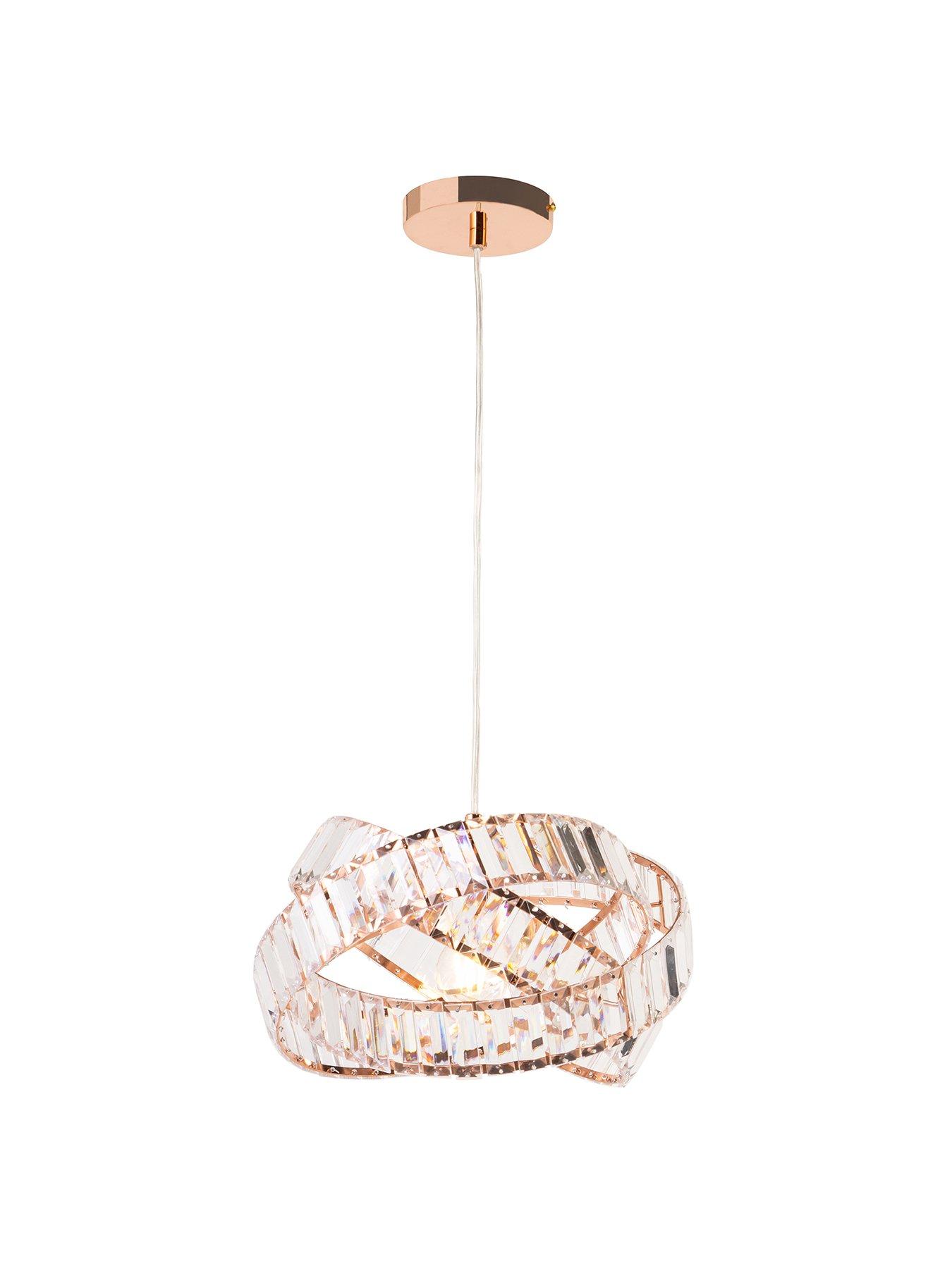 Product photograph of Chandler Rings Ceiling Pendant from very.co.uk