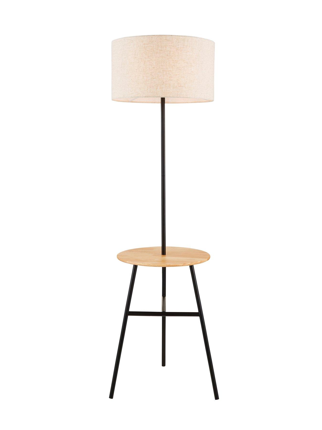 Standard lamp with deals table