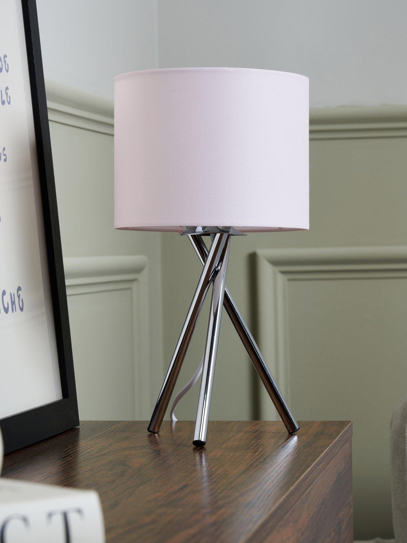 The Very Collection Tripod Bedside Table Lamp - Pink