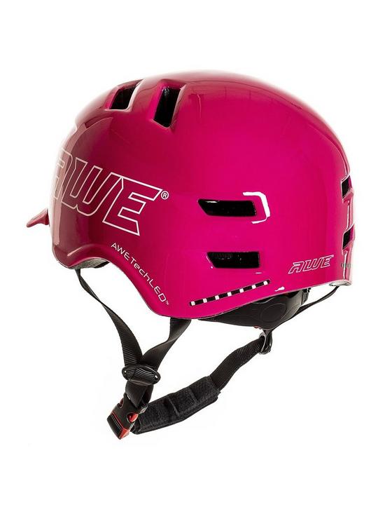 stillFront image of awe-e-bikescooterbicycle-junioradult-helmet-55-58cm-pink-ce