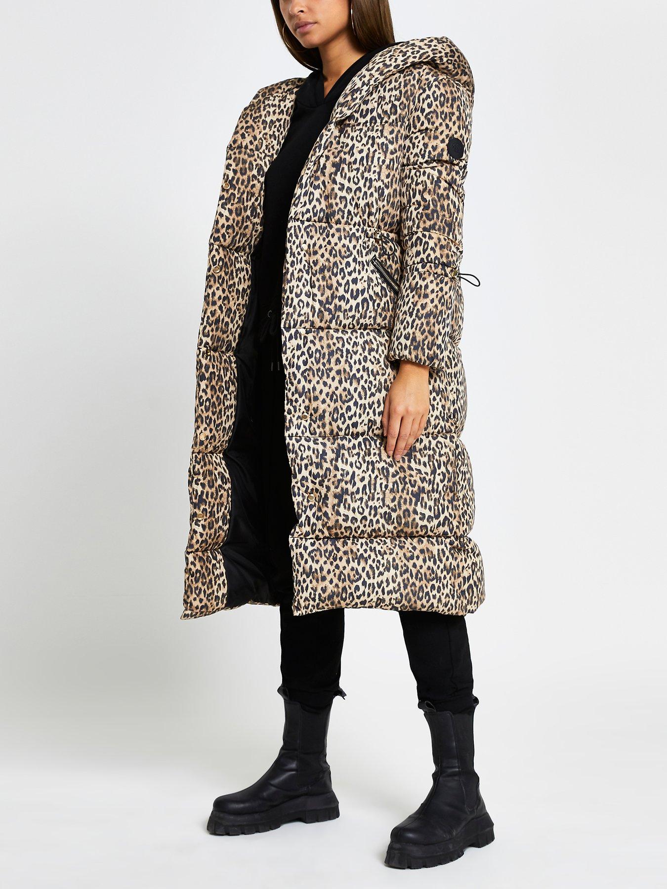 river island print coat