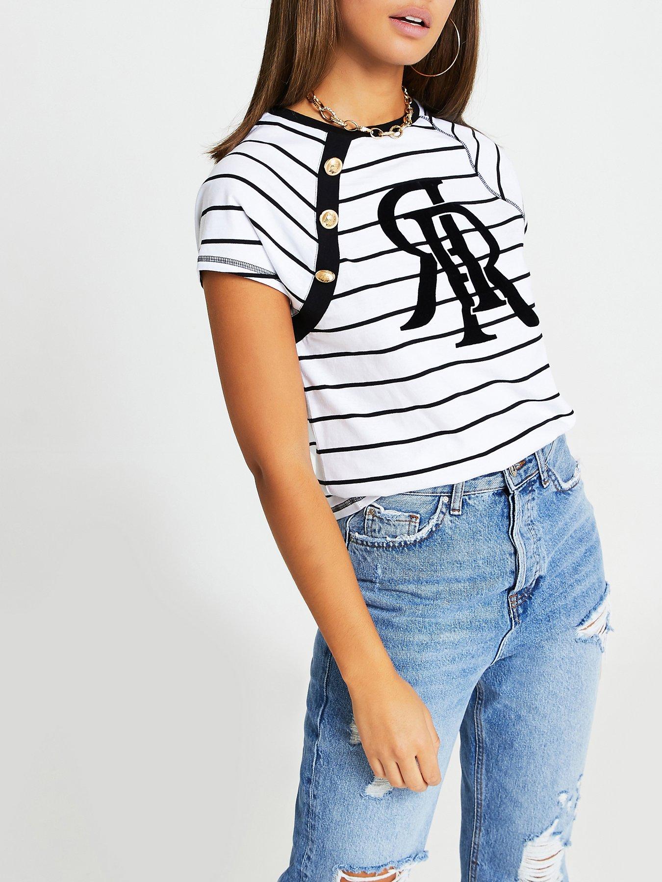 plain white t shirt river island