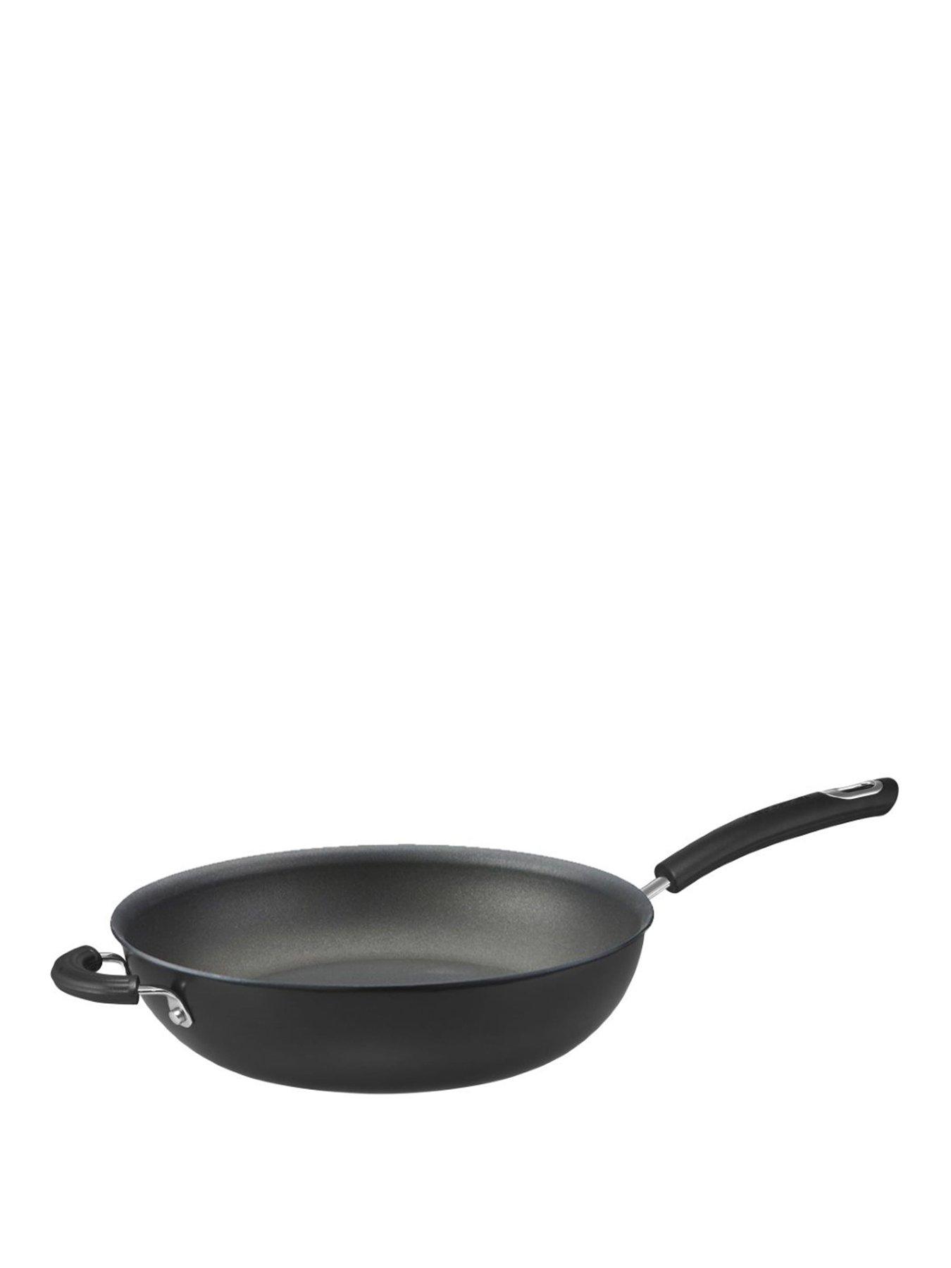 Product photograph of Circulon Total Hard Anodised Induction Non-stick 30cm Wok Stiryfry Pan from very.co.uk