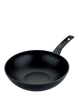 Product photograph of Prestige 9x Tougher Easy Release Non-stick Induction 29 Cm Stirfry Pan from very.co.uk