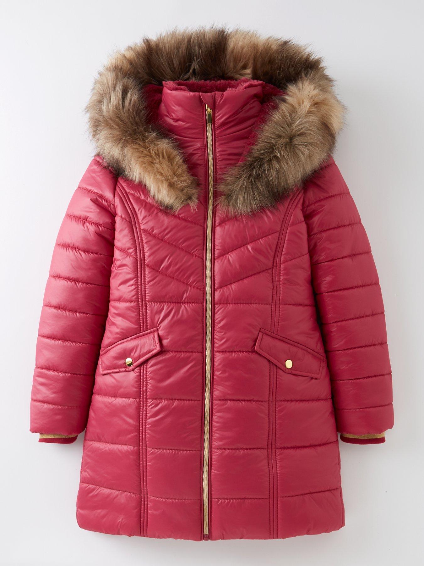 pink fur lined jacket