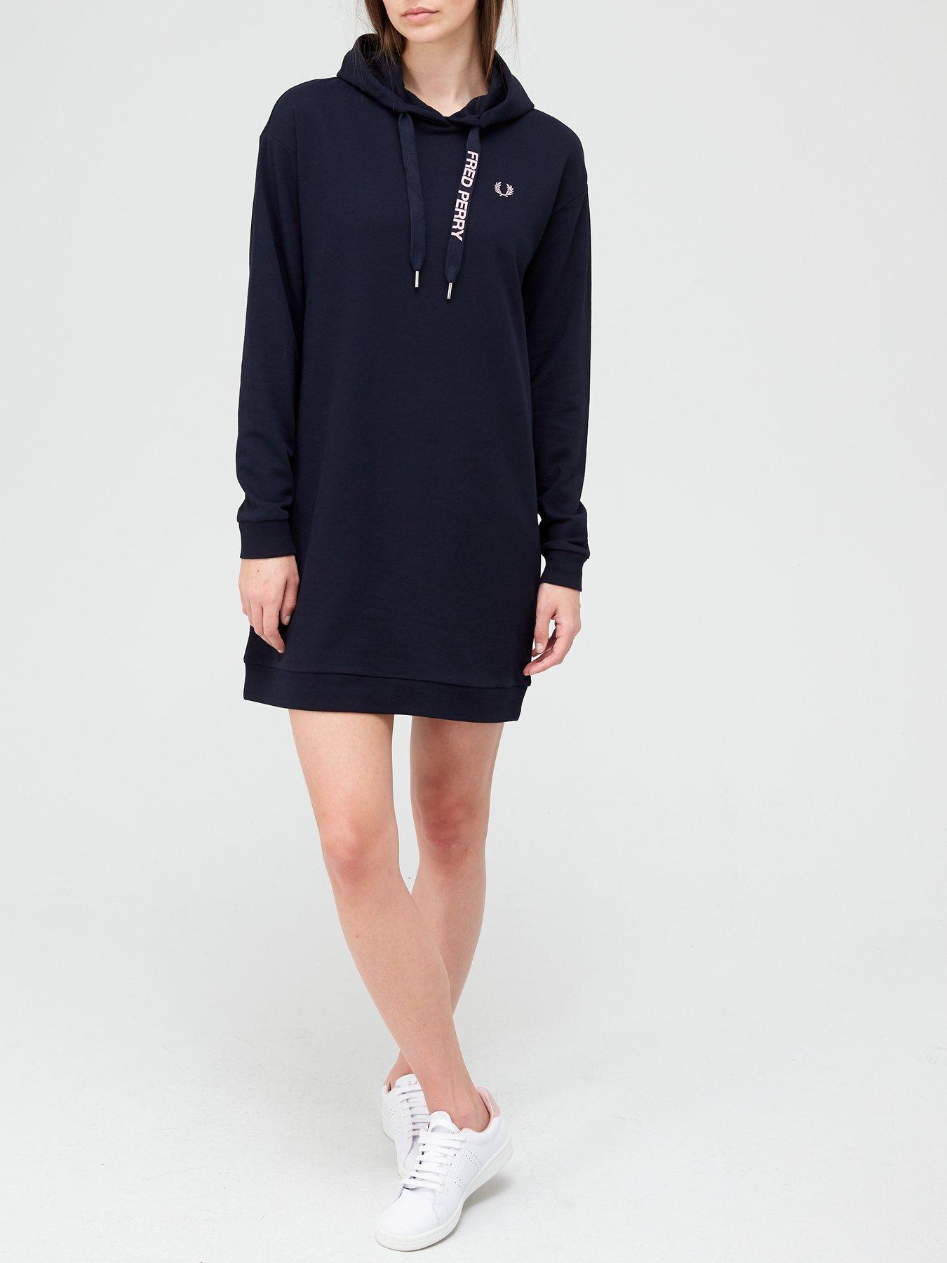 navy hoodie dress