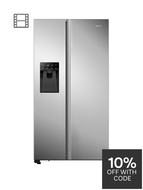 hisense-rs694n4tcf-91cm-wide-total-no-frost-american-style-fridge-freezer-stainless-steel-look