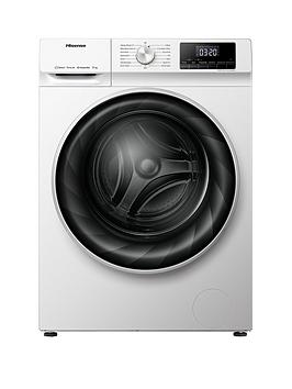 Hisense WFQY1014EVJM 10Kg Washing Machine with 1400 rpm - White - B Rated