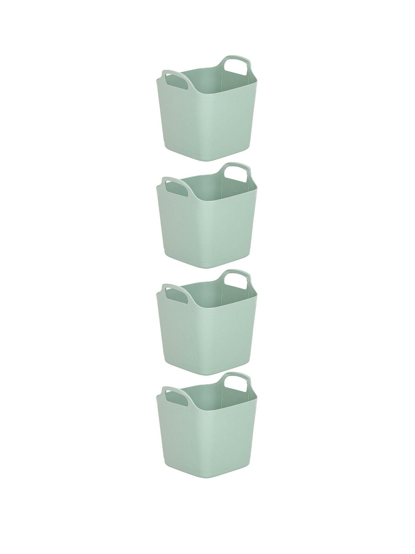 Wham Set 4 Flexi Square Tubs - 8 Litre | very.co.uk