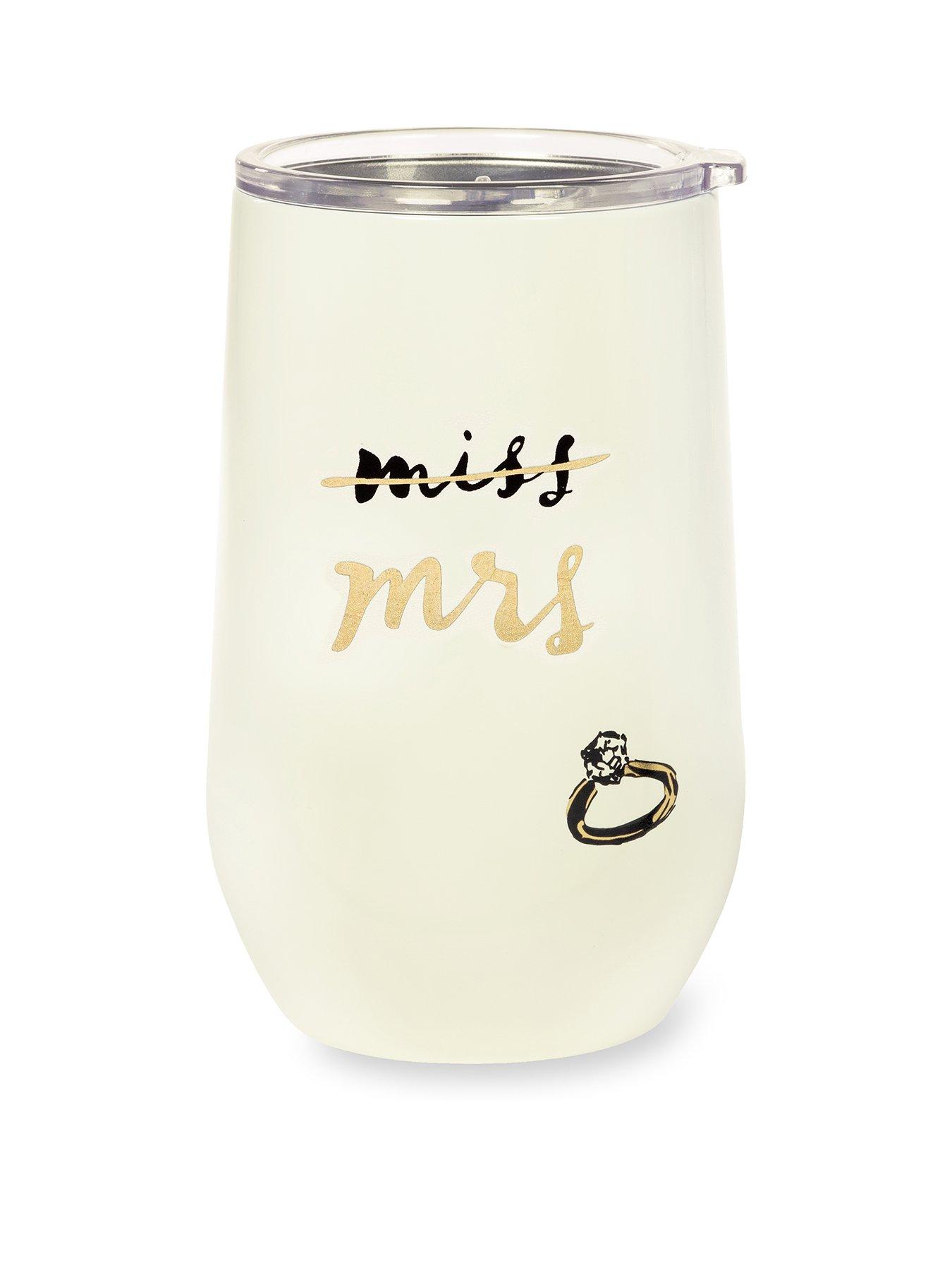 Kate Spade New York Stainless Steel Miss to Mrs Wine Tumbler very.co.uk