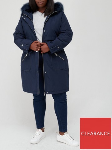 Clearance Faux Fur Jackets Coats, Laundry Faux Fur Lined Coat Plus Size Uk