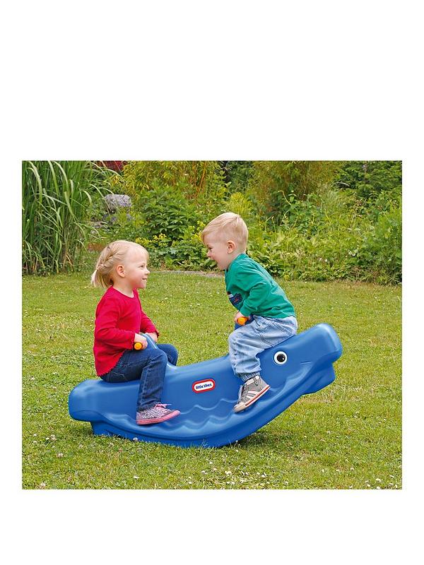 Image 1 of 6 of Little Tikes Whale Teeter Totter - Blue