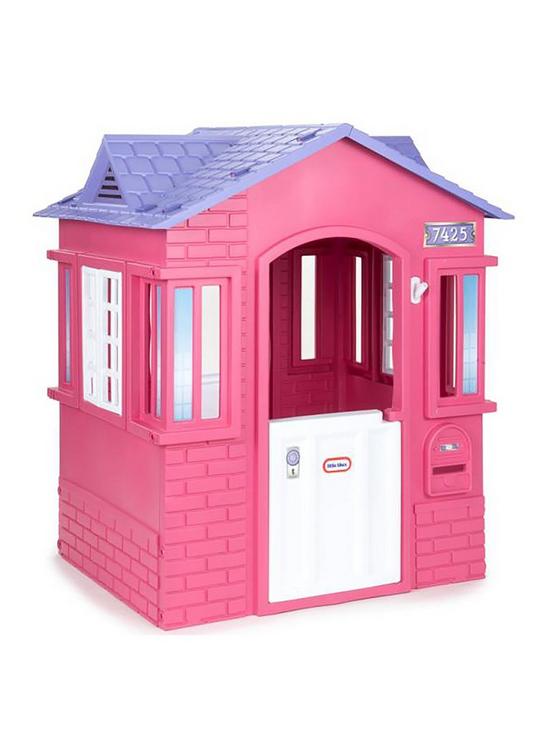 front image of little-tikes-cape-cottage-pink