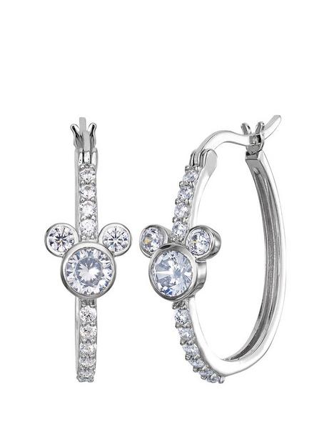 disney-mickey-mouse-sterling-silver-crystal-hoop-earrings