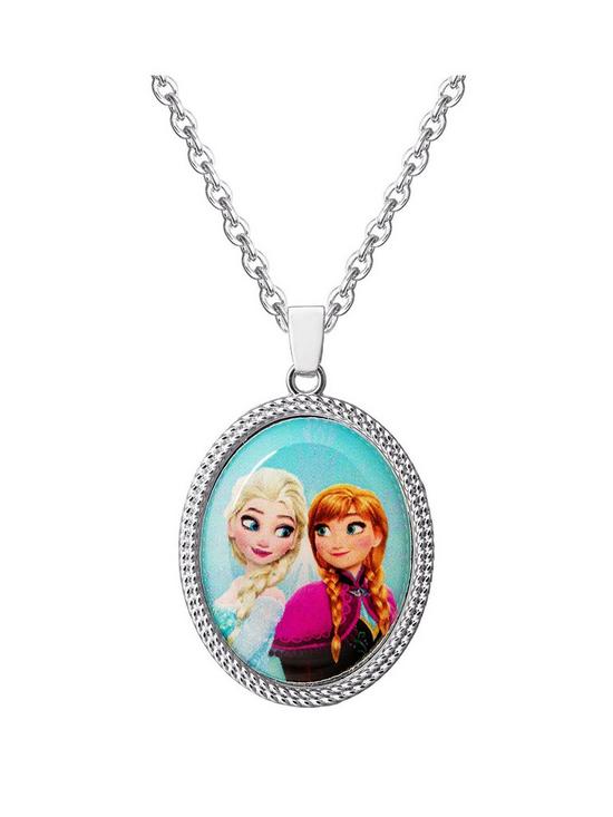 front image of disney-frozen-elsa-and-anna-kids-necklace