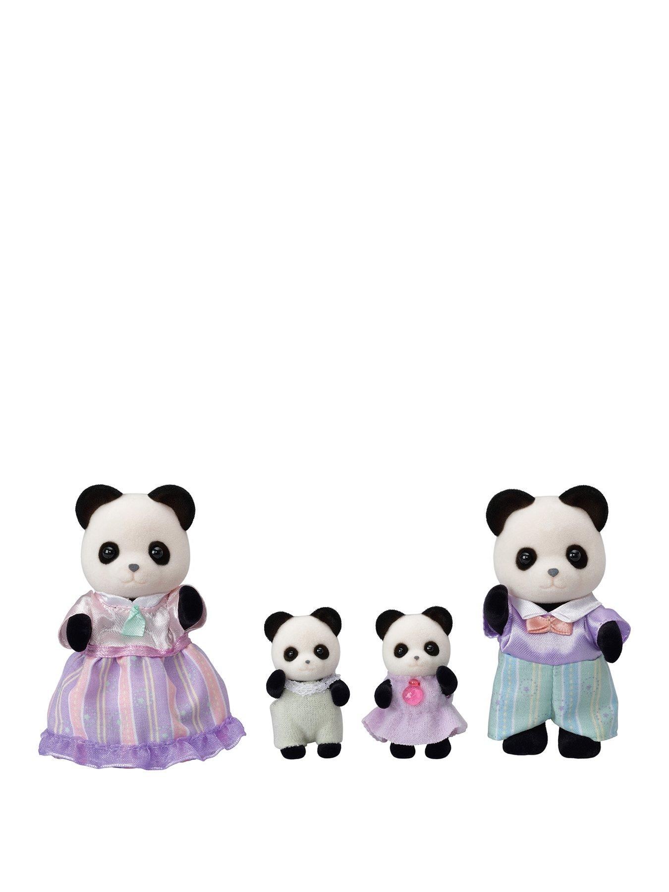 Image 1 of 3 of Sylvanian Families Pookie Panda Family 4-Piece
