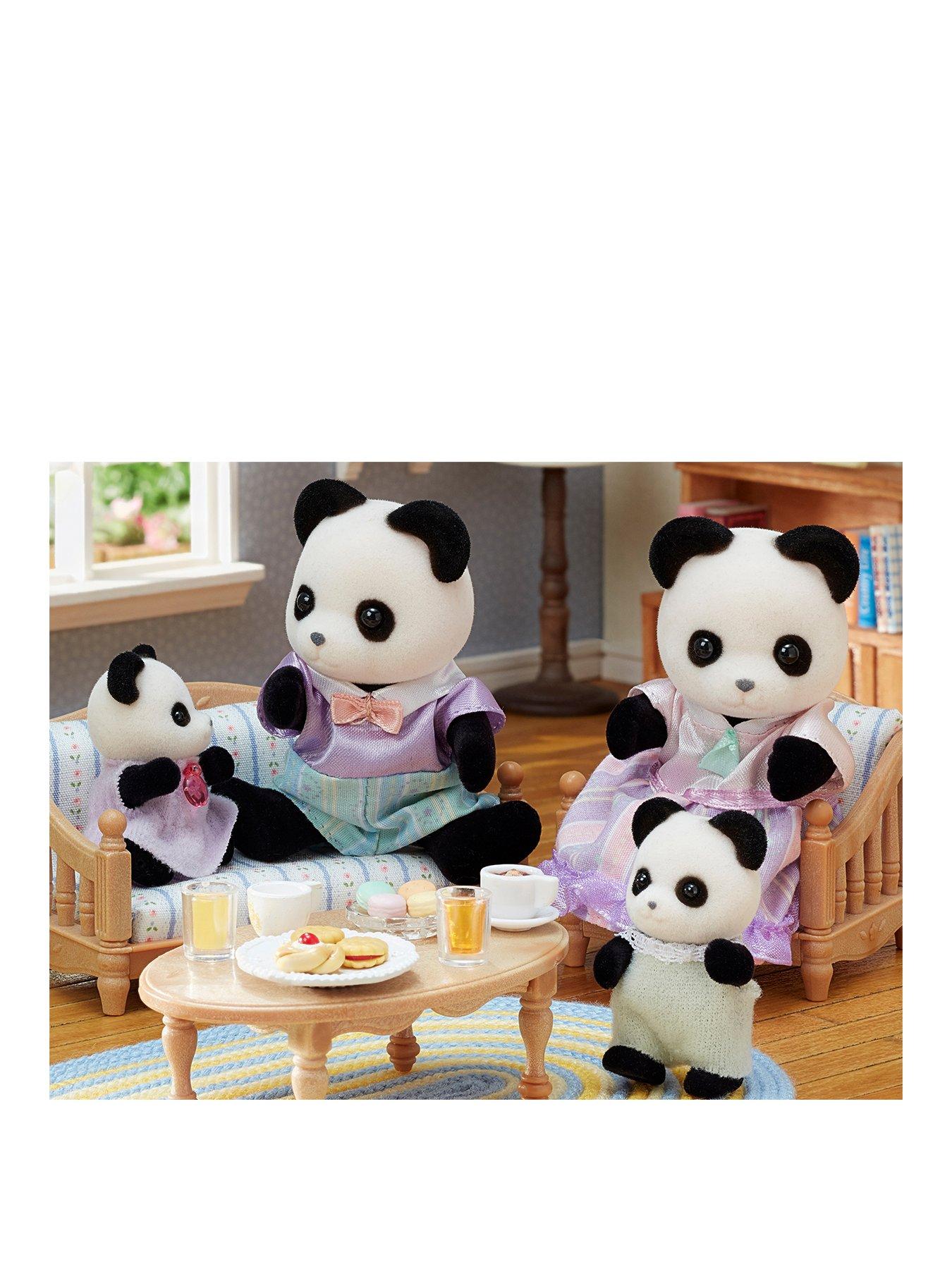Image 3 of 3 of Sylvanian Families Pookie Panda Family 4-Piece