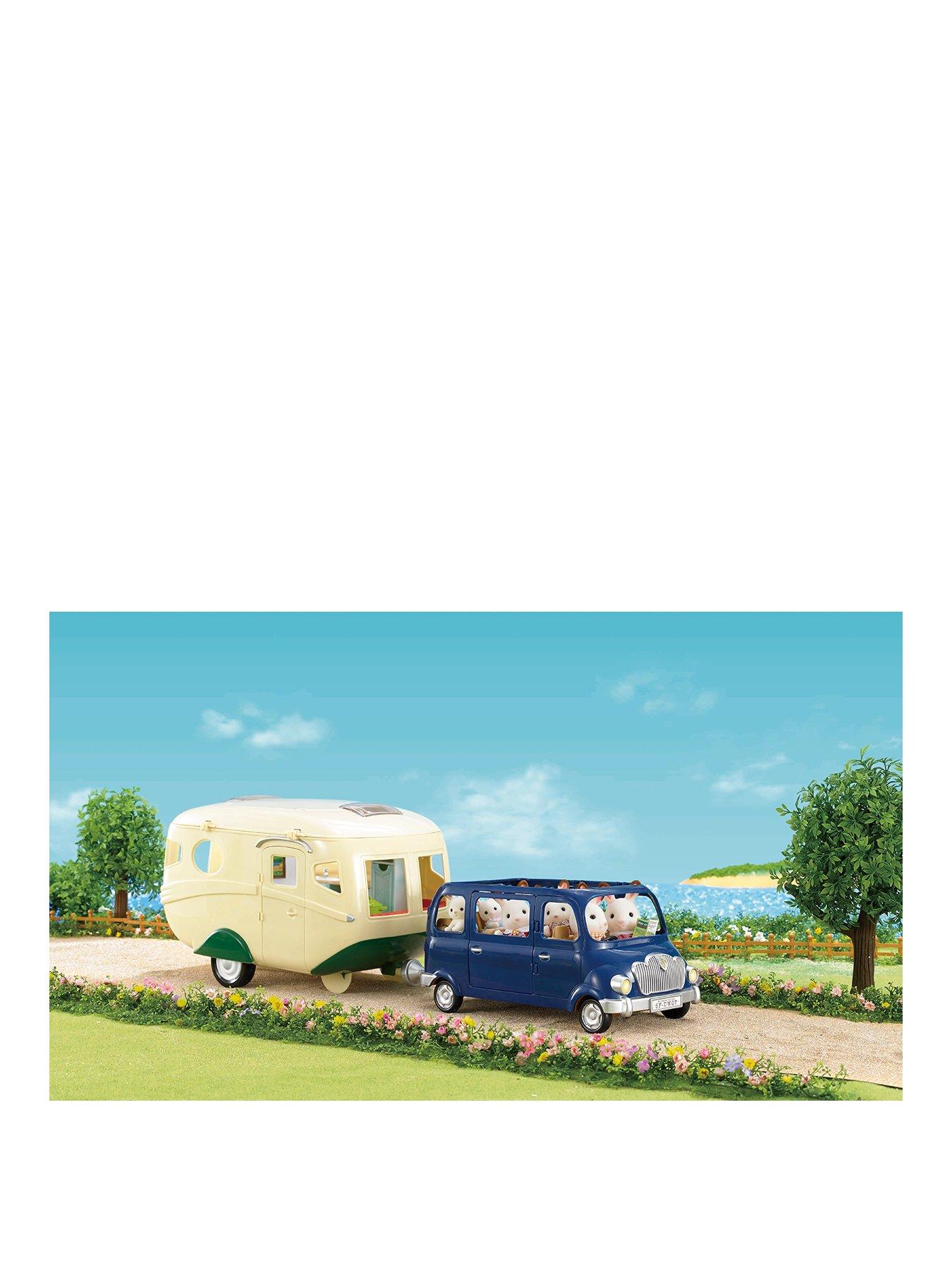 Sylvanian families best sale caravan and car