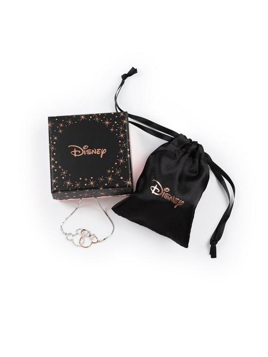 back image of disney-mickey-and-minnie-linked-sterling-silver-crystal-set-toggle-bracelet