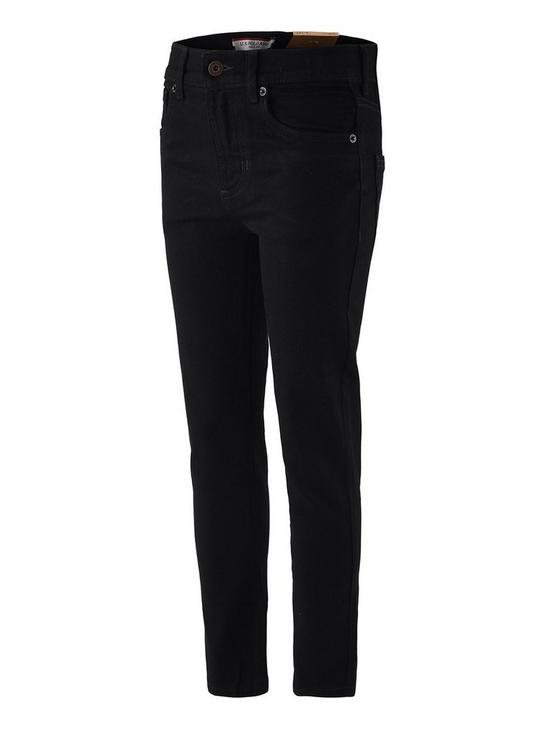 front image of us-polo-assn-boys-skinny-fit-jeans-black-wash