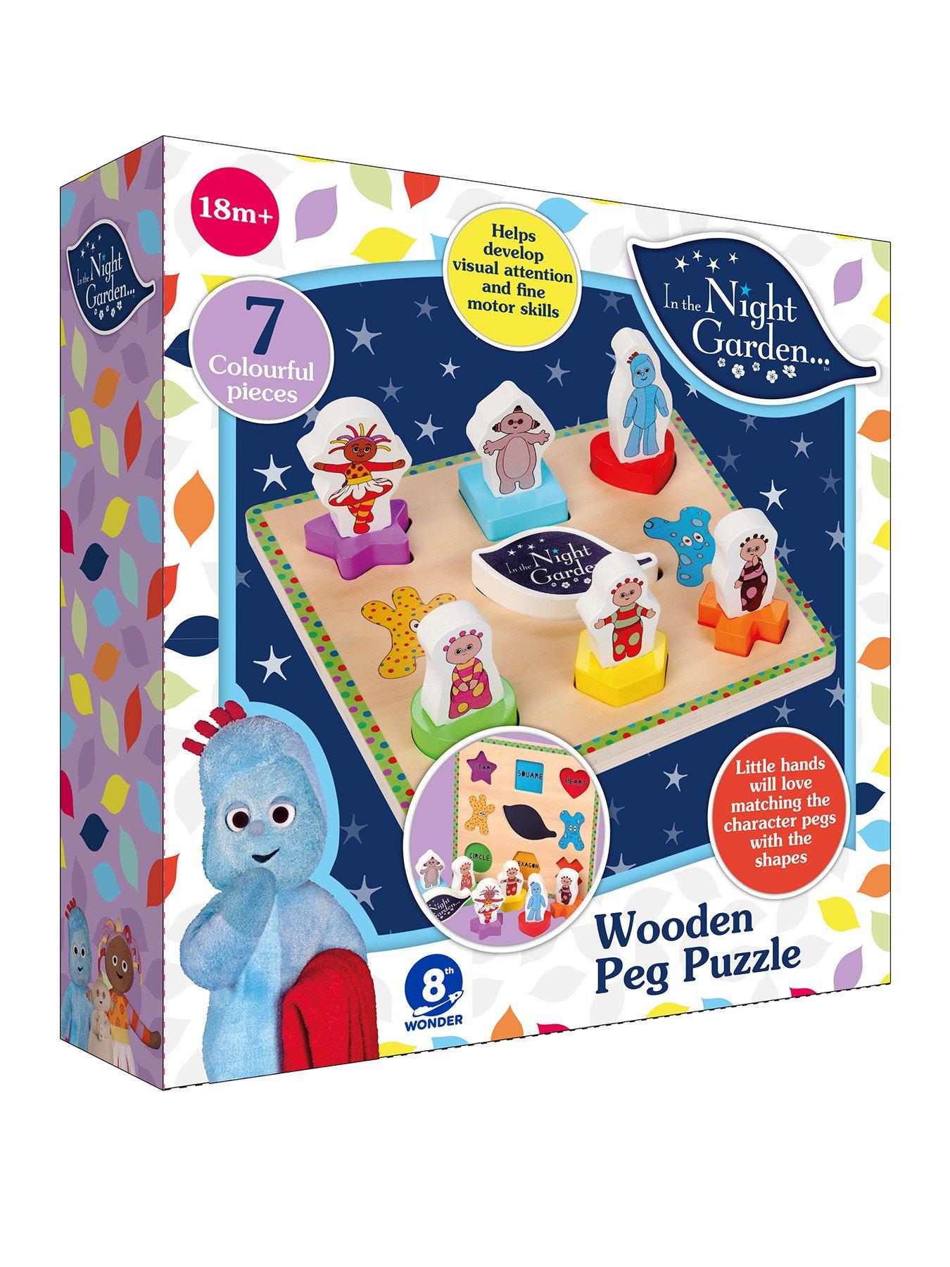 In The Night Garden Wooden Character Peg Puzzle Very