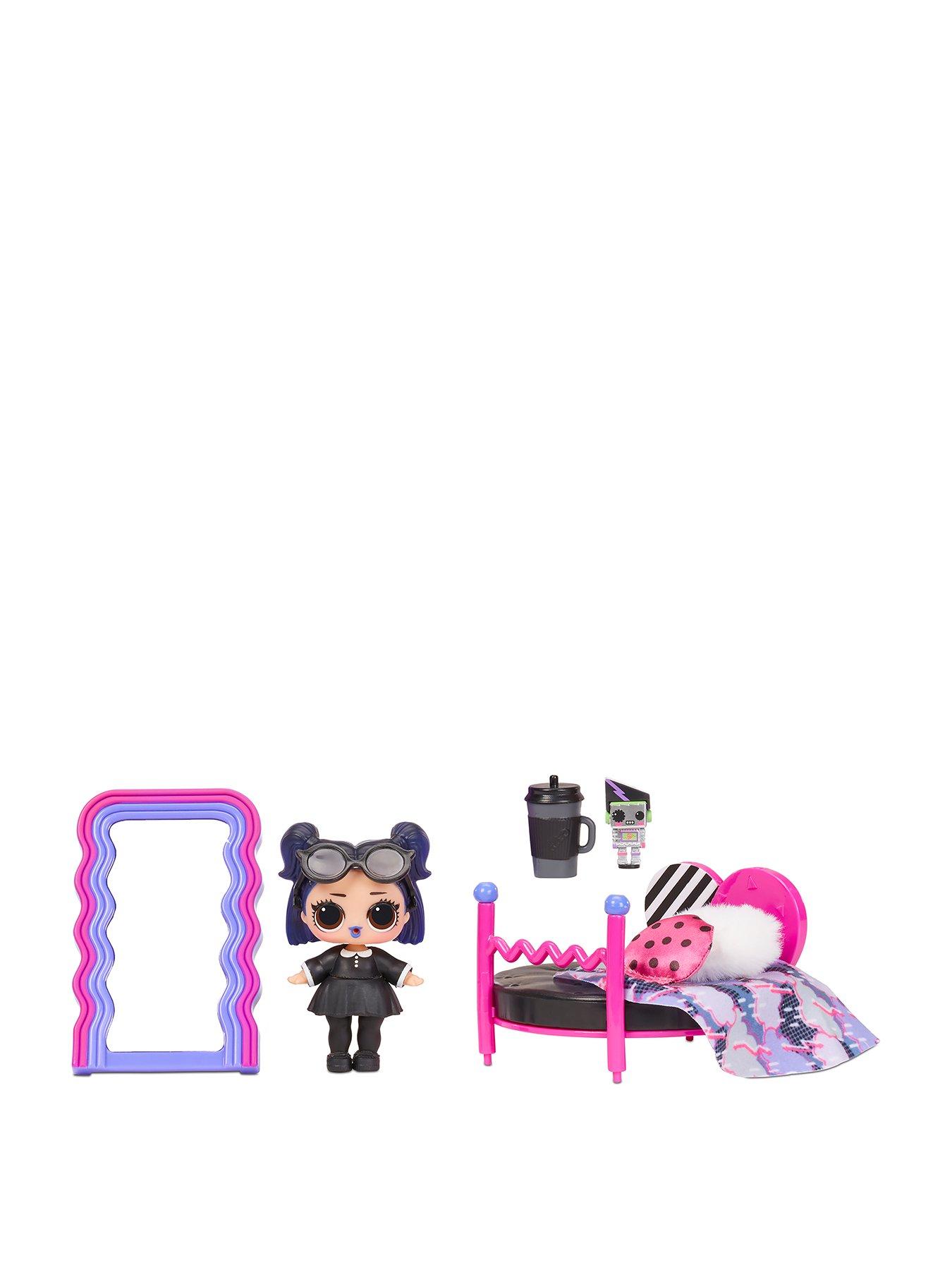 L O L Surprise Furniture Cozy Zone Pack With Dusk Doll And 10 Surprises Doll Bedroom Furniture Set Accessories Very Co Uk