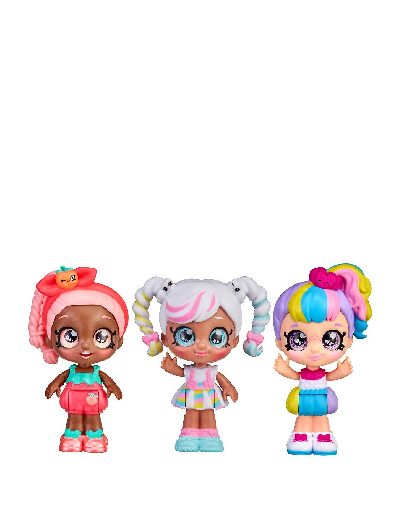 Kindi Kids Minis Rainbow Besties - 3 Collectable Posable Bobble Head ...