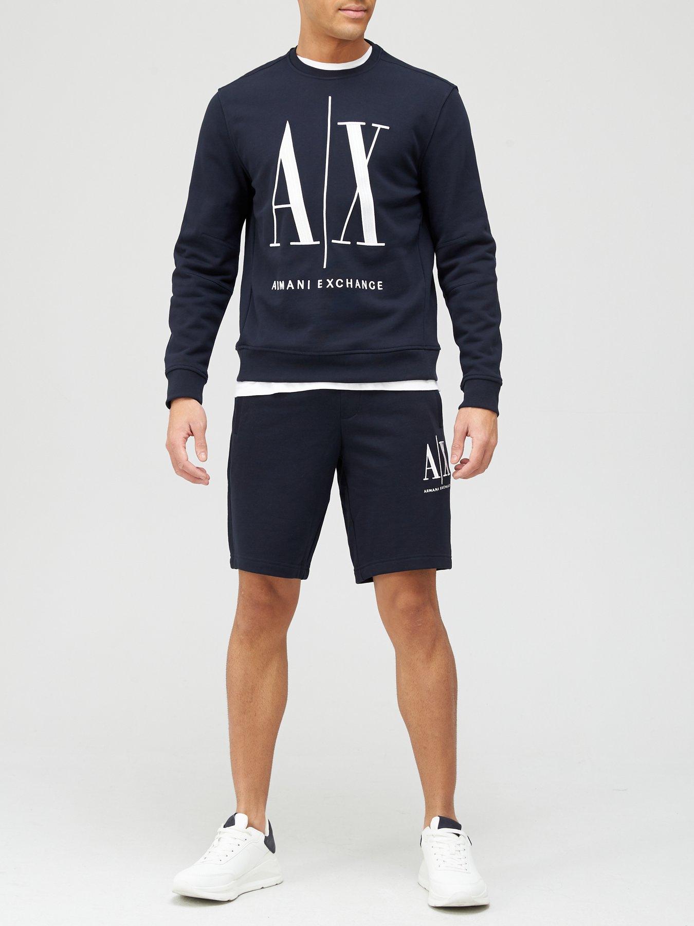 Armani Exchange Icon Logo Sweatshirt - Navy 