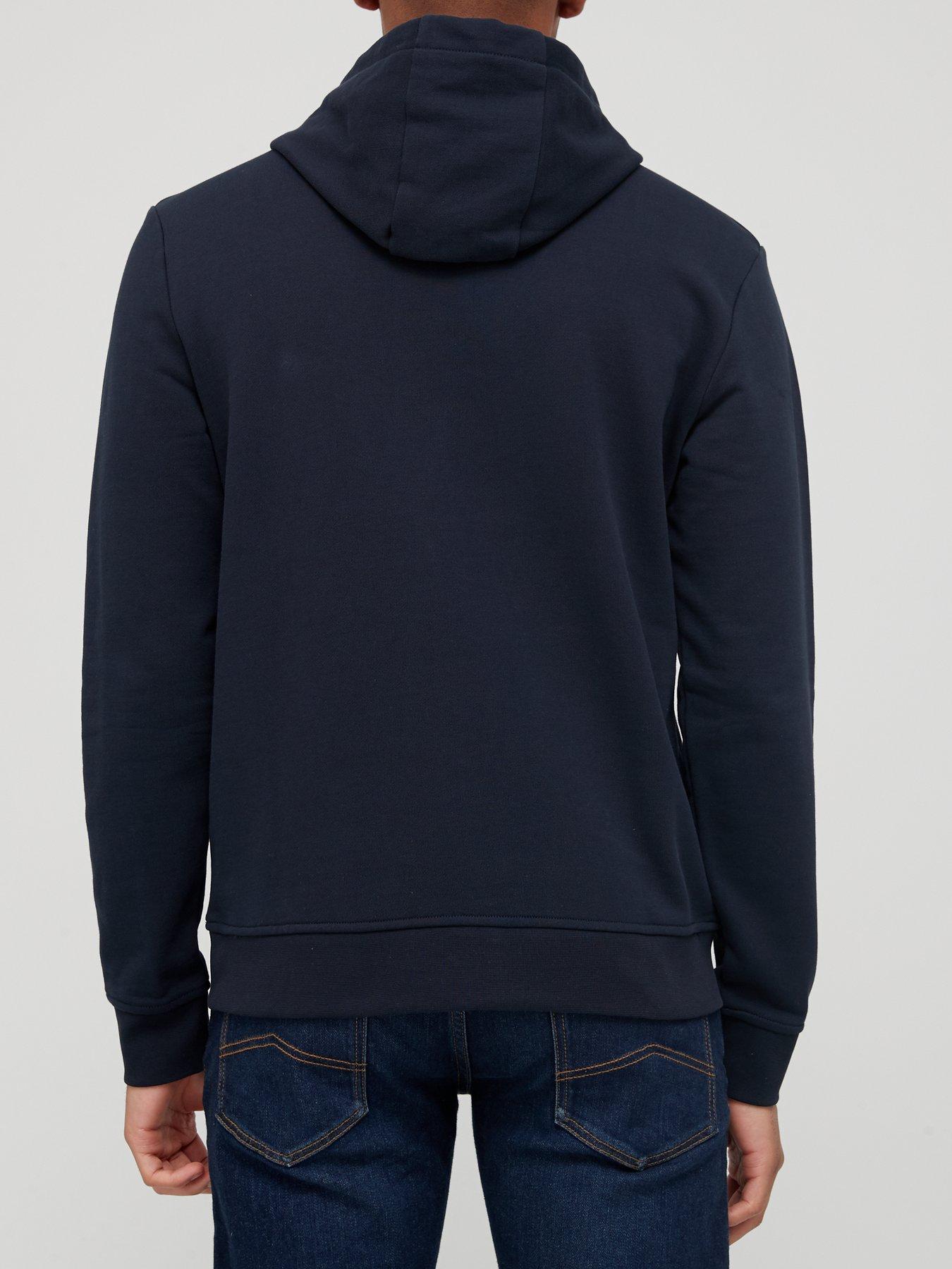 Image 2 of 4 of Armani Exchange Icon Logo Overhead Hoodie - Navy