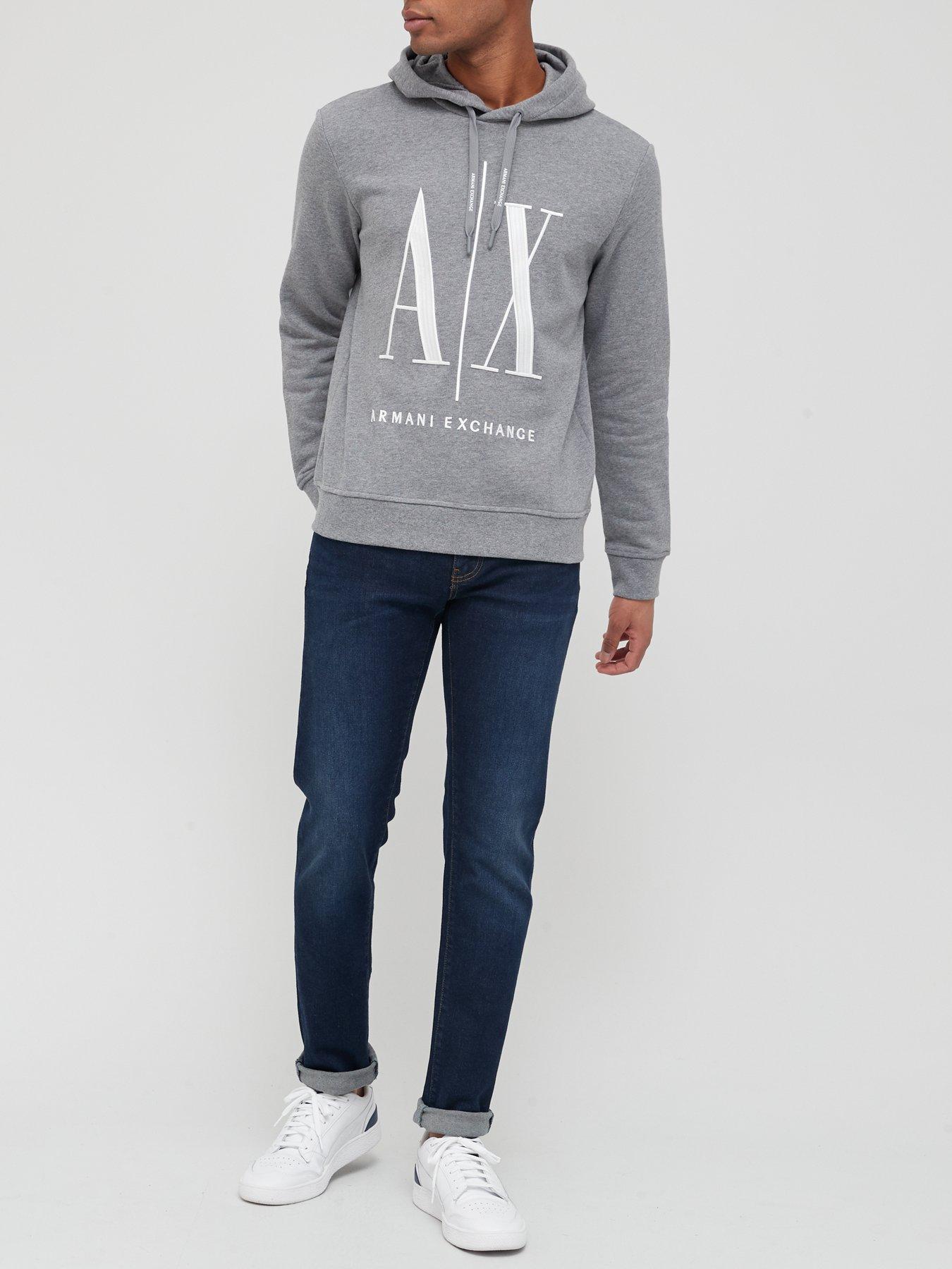 Mens armani exchange hoodie sale