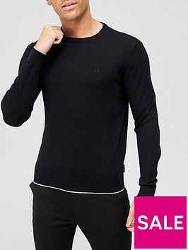 armani-exchange-classic-knitted-jumper-black