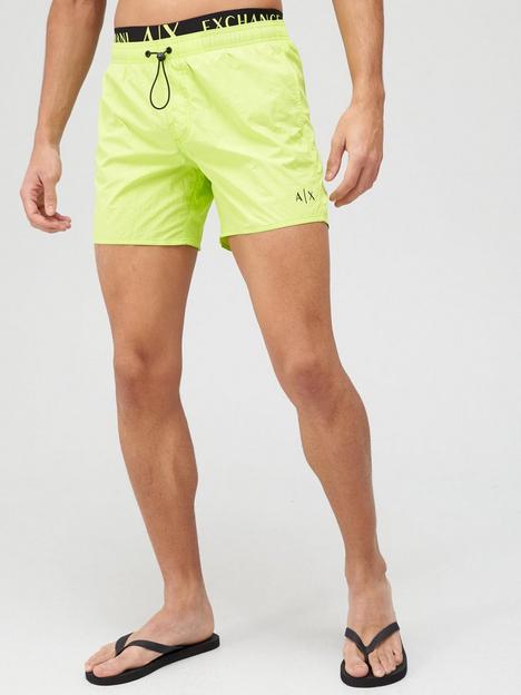 armani-exchange-neon-waistband-swim-shorts-yellow