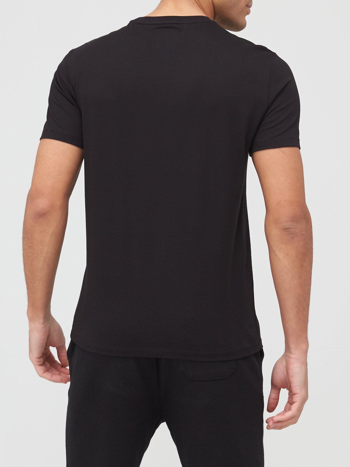 Image 2 of 4 of Armani Exchange Icon Small Logo Regular Fit T-Shirt - Black