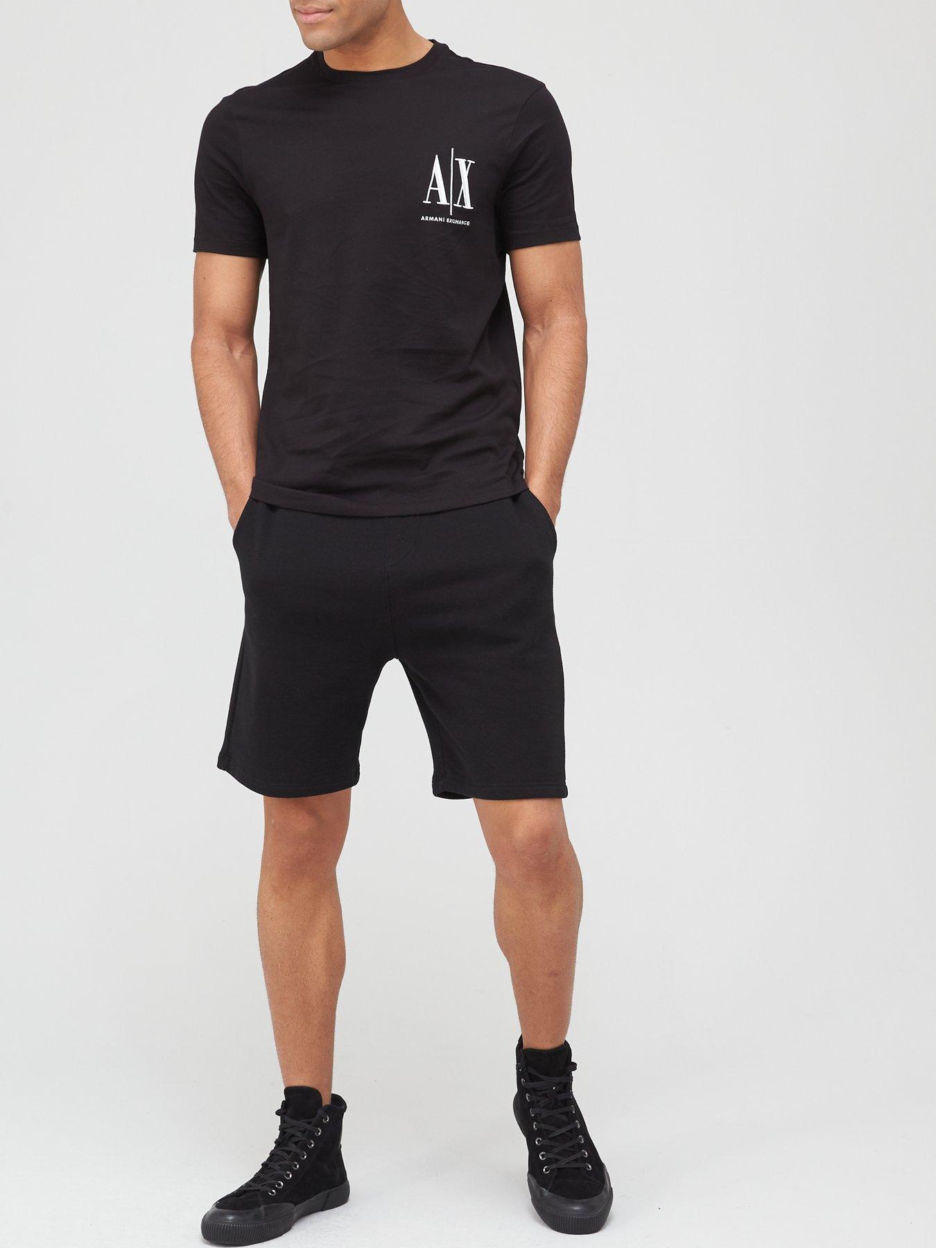 Image 3 of 4 of Armani Exchange Icon Small Logo Regular Fit T-Shirt - Black