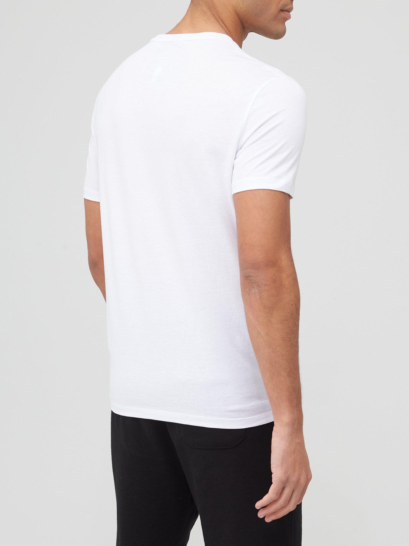 Armani Exchange Icon Small Logo T-shirt - White | very.co.uk