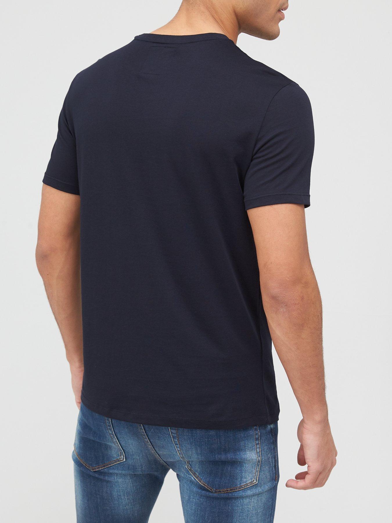 Image 2 of 4 of Armani Exchange Icon Small Logo Regular Fit T-Shirt - Navy