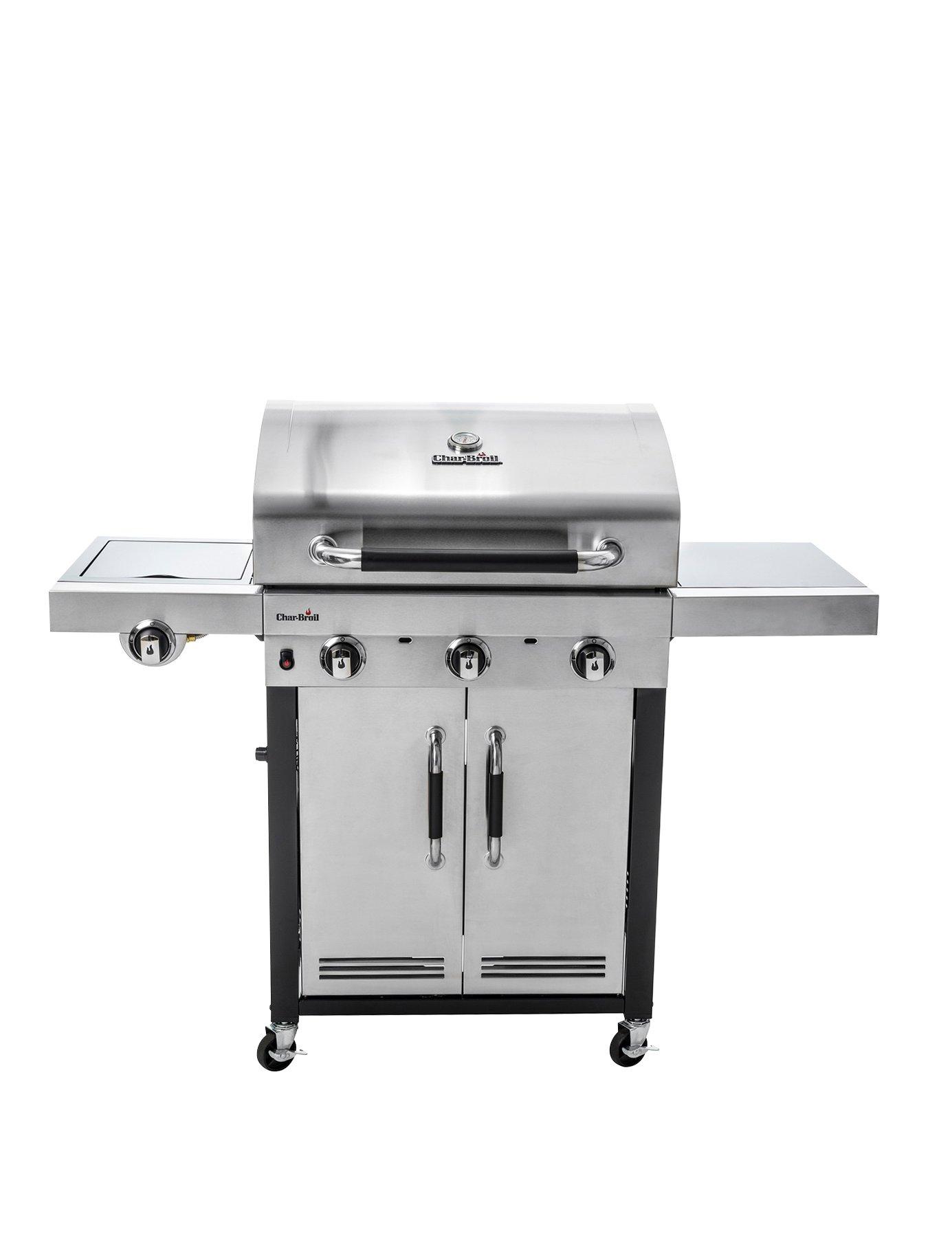 Char-Broil Advantage Series 345S - 3 Burner Gas Barbecue Grill With Tru-Infrared Technology - Stainless Steel