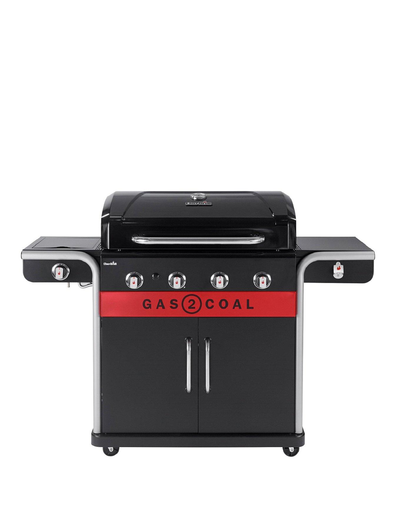 Char-Broil Gas2Coal&Reg; 440 Hybrid Grill - 4 Burner Gas &Amp; Coal Barbecue Grill (Black Finish)