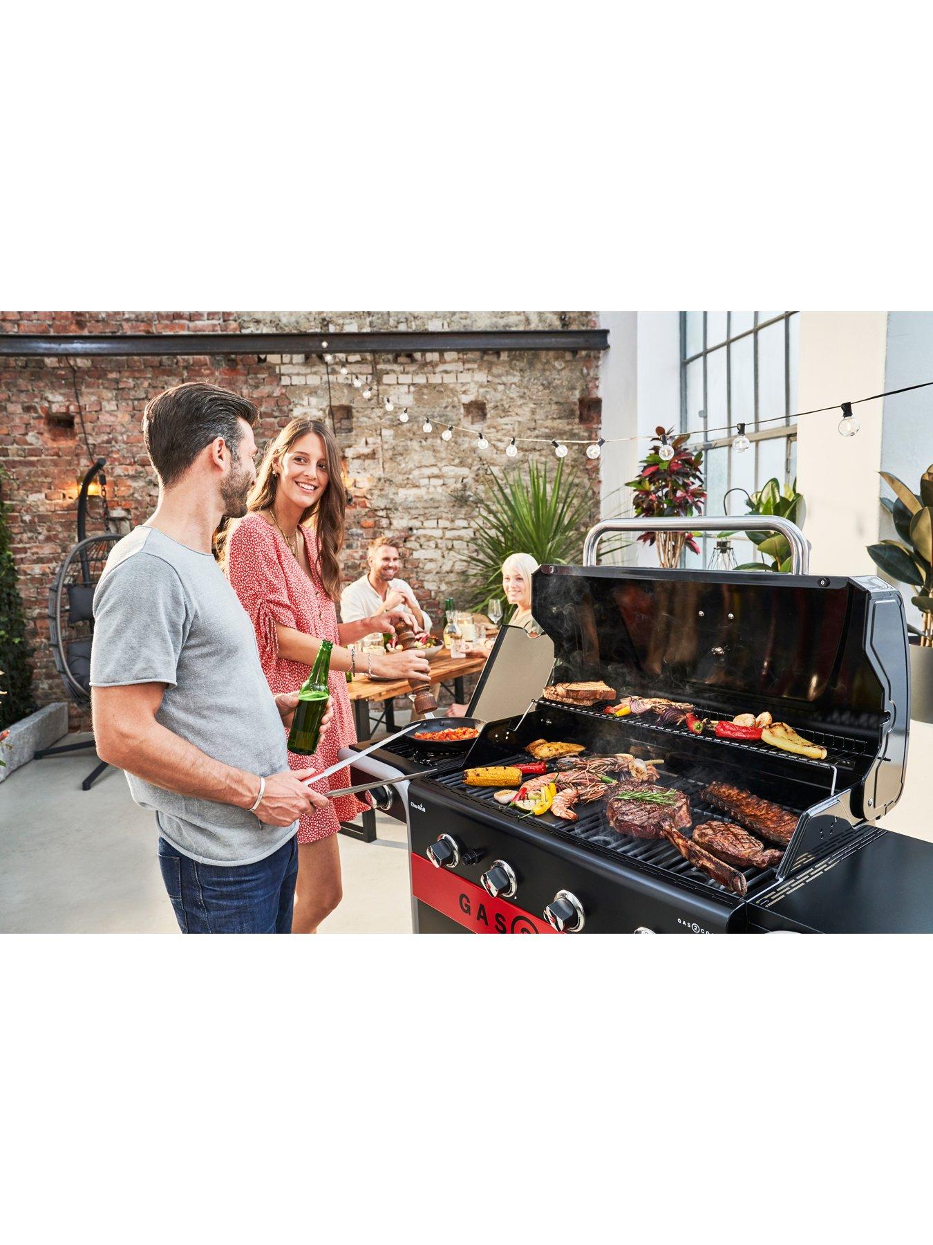 Image 6 of 7 of Char-Broil Gas2Coal 440 Hybrid Grill - 4 Burner Gas &amp; Coal Barbecue Grill (Black Finish)