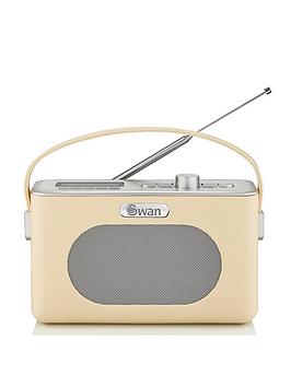 Swan Retro Dab Bluetooth Radio - Cream