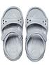  image of crocs-girlsnbspcrocband-ll-sandals-greynavy