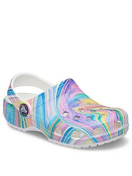 crocs-girlsnbspclassic-clog-marble-sandals-multi